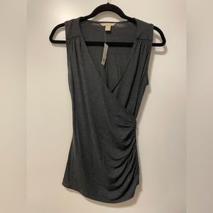 BR Factory gray sleeveless top
